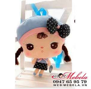 BL04B Ba lô Metoo hình búp bê Angela xinh xắn cho bé (38x28cm)
