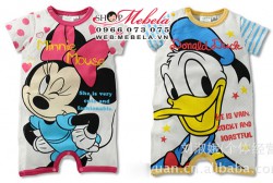 BD17 Body cộc tay hình hoạt hình ngộ nghĩnh cho bé khoảng 10-12-13 cân