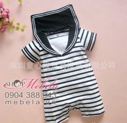 BD09 Body thủy thủ kẻ sọc cho bé khoảng 9-11-12 cân