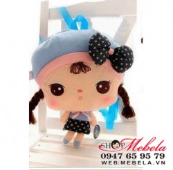 BL04B Ba lô Metoo hình búp bê Angela xinh xắn cho bé (38x28cm)