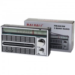 ĐÀI RADIO 3 băng tần 2 PIN ĐẠI BAIJIALI BJL-1202AC có cắm điện 220V trực tiếp