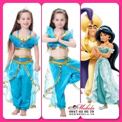 Bộ đồ công chúa Jasmine - Aladdin và cây đèn thần, có clip