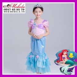 Váy công chúa Ariel nàng tiên cá cho bé 17-35kg