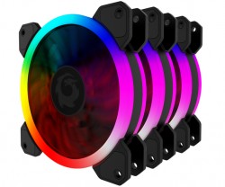 COMBO 3 FAN TẢN NHIỆT RGB FORGAME COLOURED GLAZE (KÈM ĐIỀU KHIỂN)