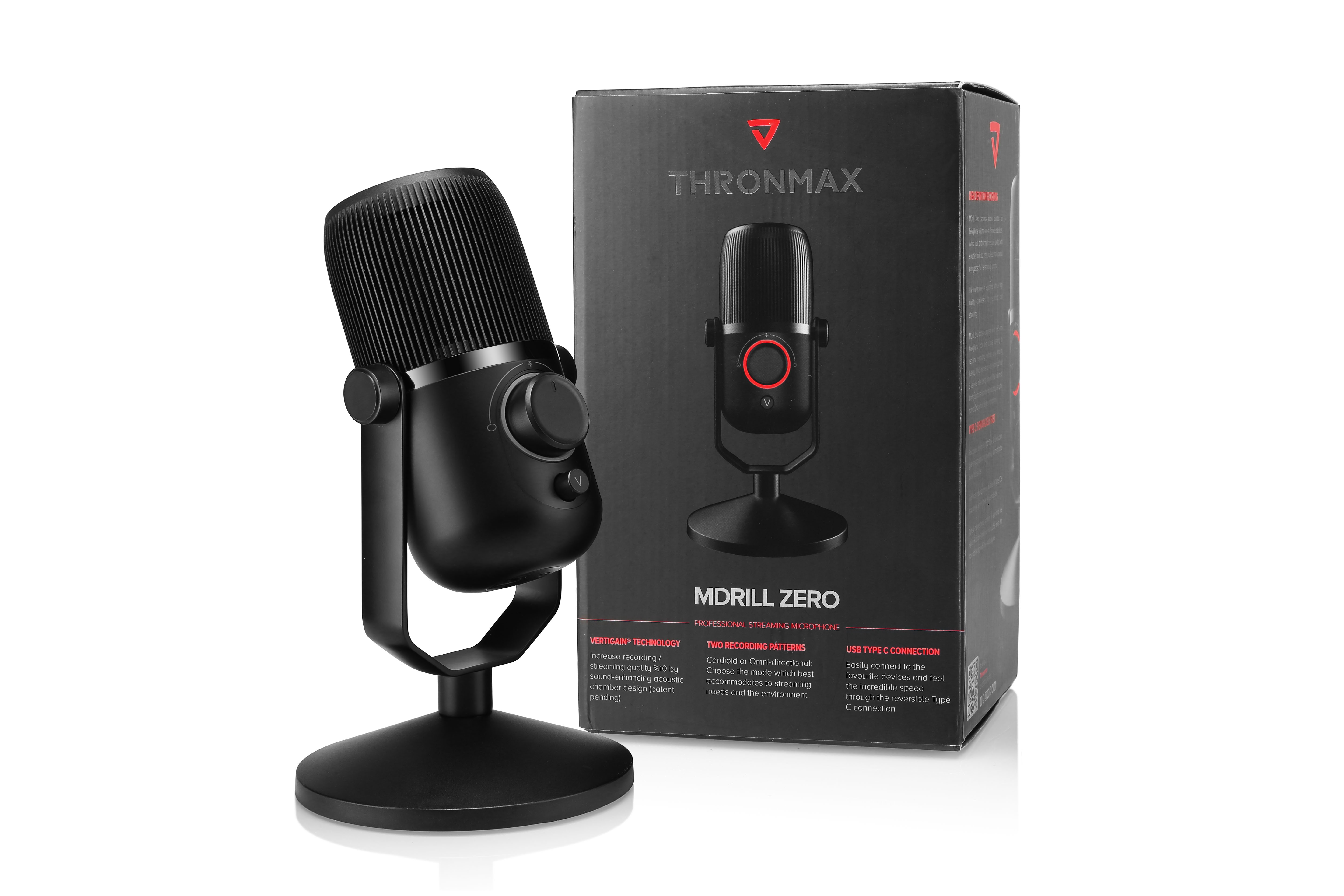 Microphone Thronmax Mdrill Zero M4 Jet Black