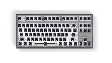 Bộ kit bàn phím cơ FL-ESPORTS K210-MK870 Clear Black