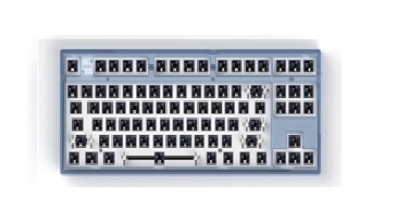 Bộ kit bàn phím cơ FL-ESPORTS K210-MK870 Clear  Blue