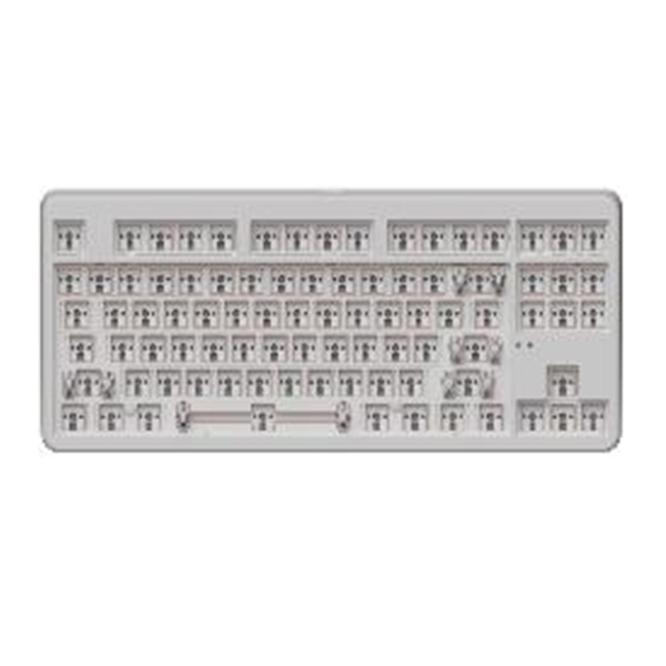 Bộ kit bàn phím cơ X80 - White - 3 Mode(Type-C, Bluetooth, 2.4G) - MẠCH XUÔI 