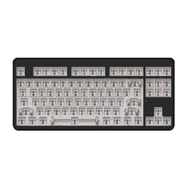 Bộ kit bàn phím cơ X80 - Black - 3 Mode(Type-C, Bluetooth, 2.4G) - MẠCH XUÔI 