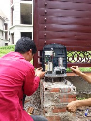 Công trình cửa tự động Ditec CS5 tại khu biệt thự Thiên Đường Bảo Sơn nhà anh long